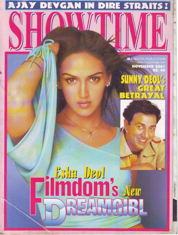 SHOWTIME (In) magazine side cover November 2001