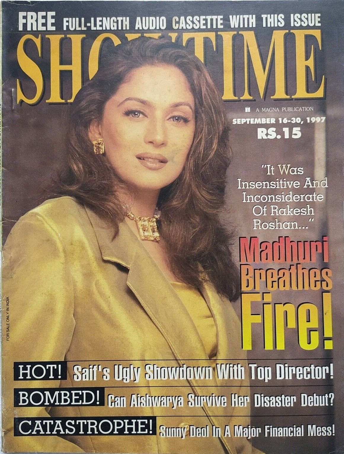 SHOWTIME (In) magazine side cover 16 September 1997