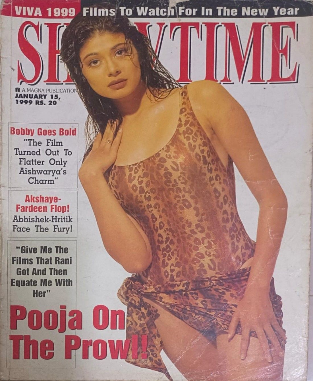 SHOWTIME (In) magazine side cover 15 January 1999