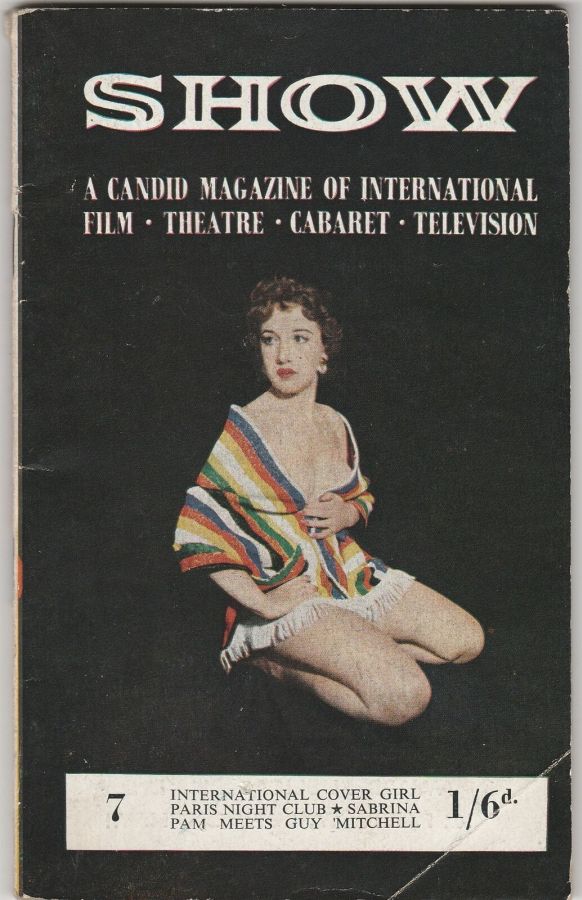 SHOW (UK) magazine side cover Issue 7   1955