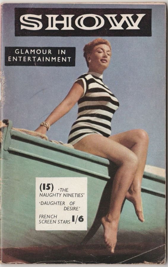SHOW (UK) magazine side cover Issue 15   1956