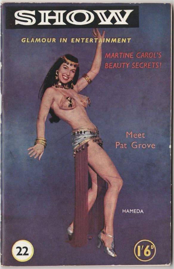 SHOW (UK) magazine side cover Issue 22   1957