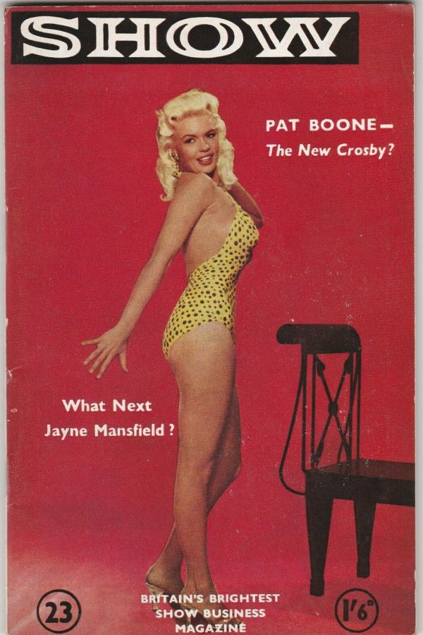 SHOW (UK) magazine side cover Issue 23   1957