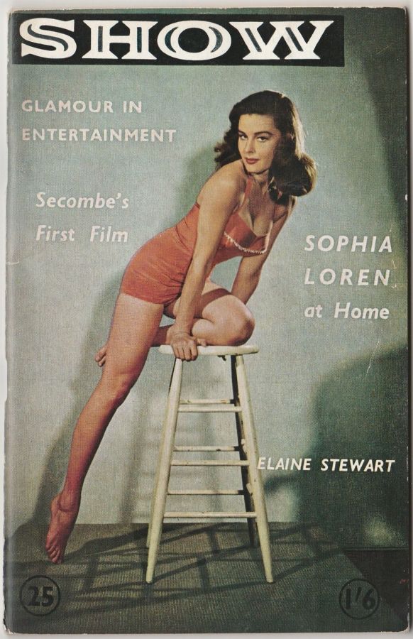 SHOW (UK) magazine side cover Issue 25   1957