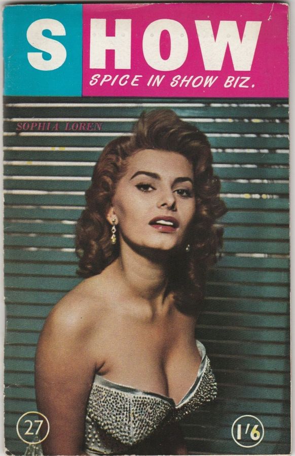 SHOW (UK) magazine side cover Issue 27   1957