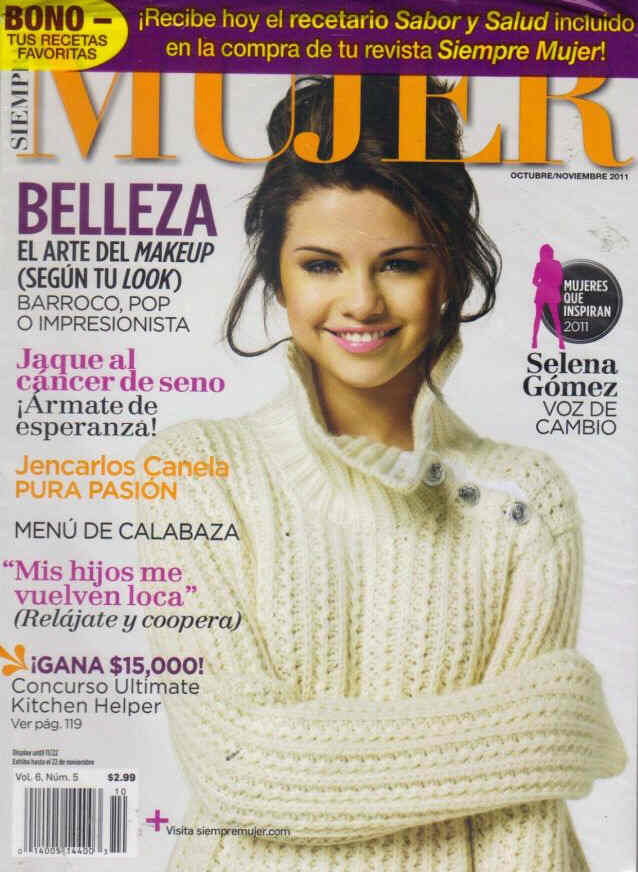 SIEMPRE MUJER magazine side cover  October/November 2011