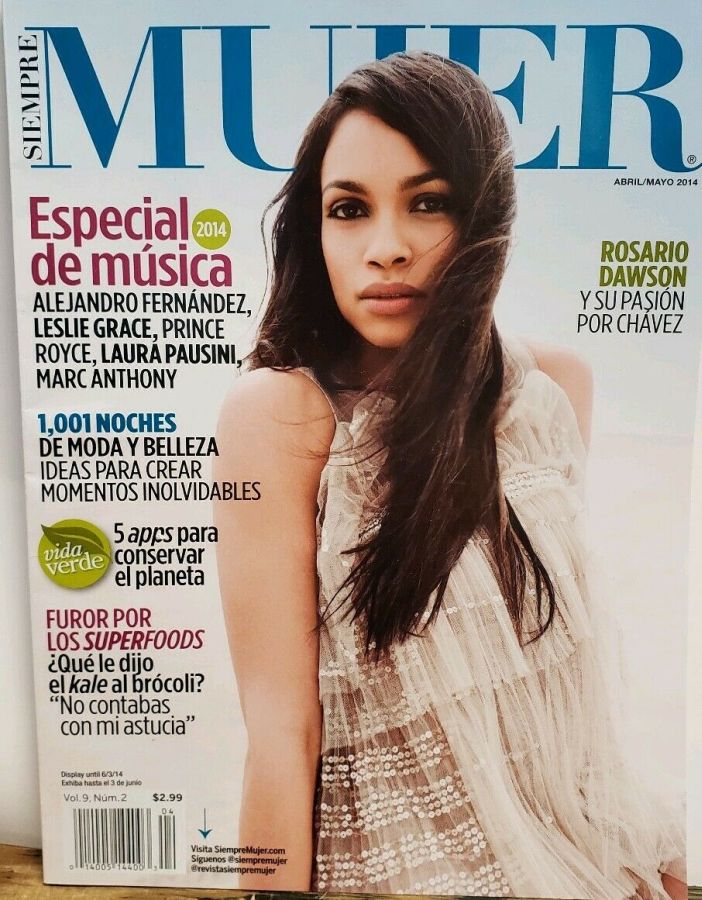 SIEMPRE MUJER magazine side cover  April/May 2014