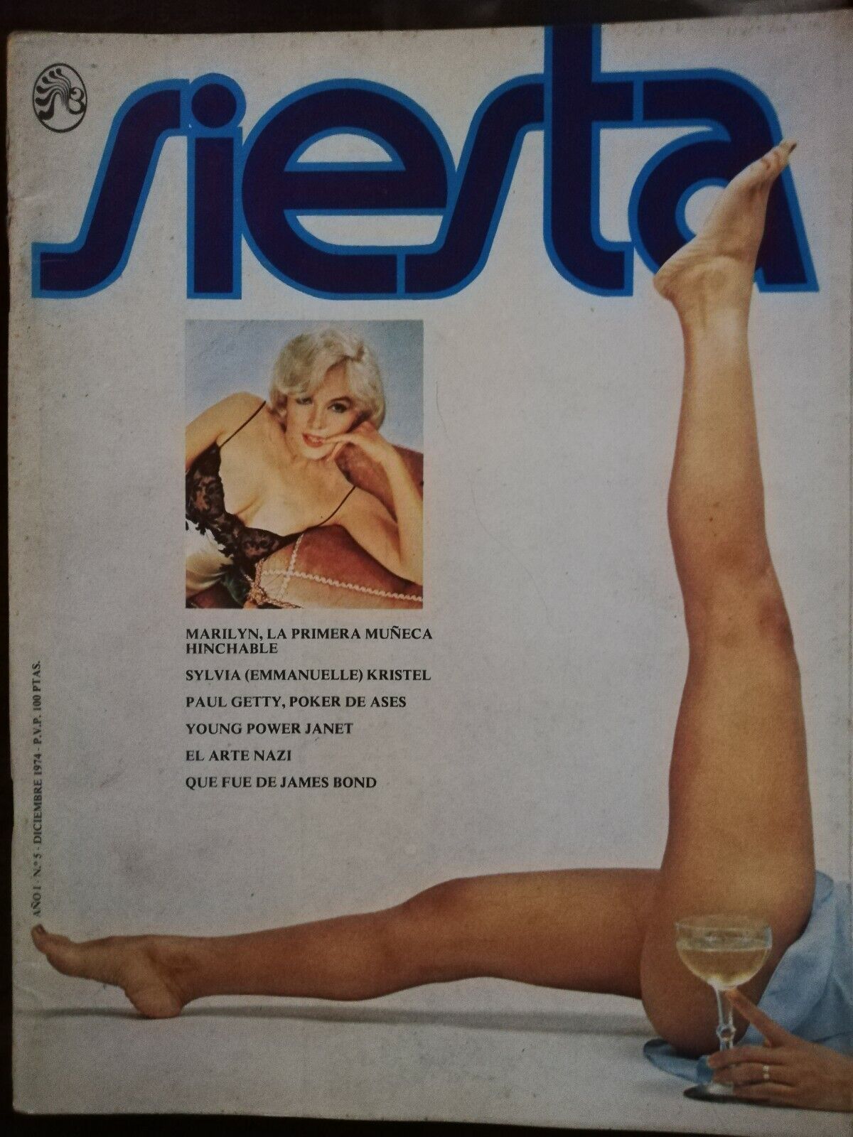 SIESTA magazine side cover Issue 5  December 1974