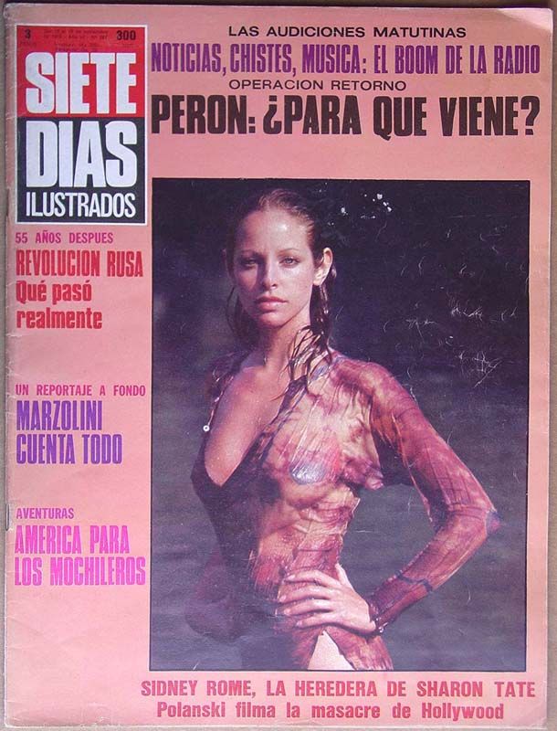 SIETE DIAS magazine side cover Issue 287 19 November 1972