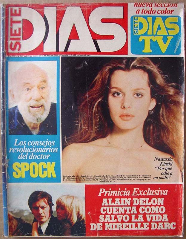 SIETE DIAS magazine side cover Issue 667 1 April 1980