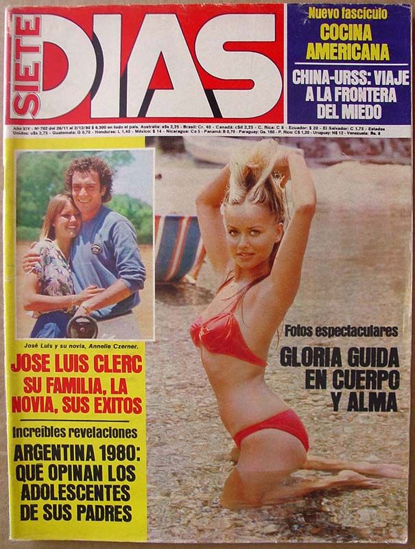SIETE DIAS magazine side cover Issue 702 2 December 1980