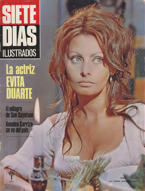 SIETE DIAS magazine side cover  August 1967