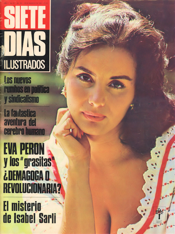 SIETE DIAS magazine side cover 29 August 1967