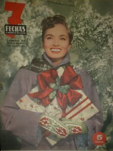 SIETE FECHAS magazine side cover  December 1953