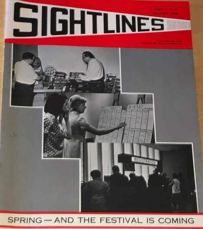 SIGHTLINES magazine side cover  March/April 1969