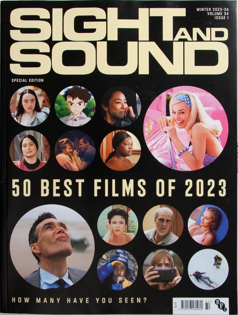 SIGHT AND SOUND magazine side cover  Vol 34 No 1 Winter 2024