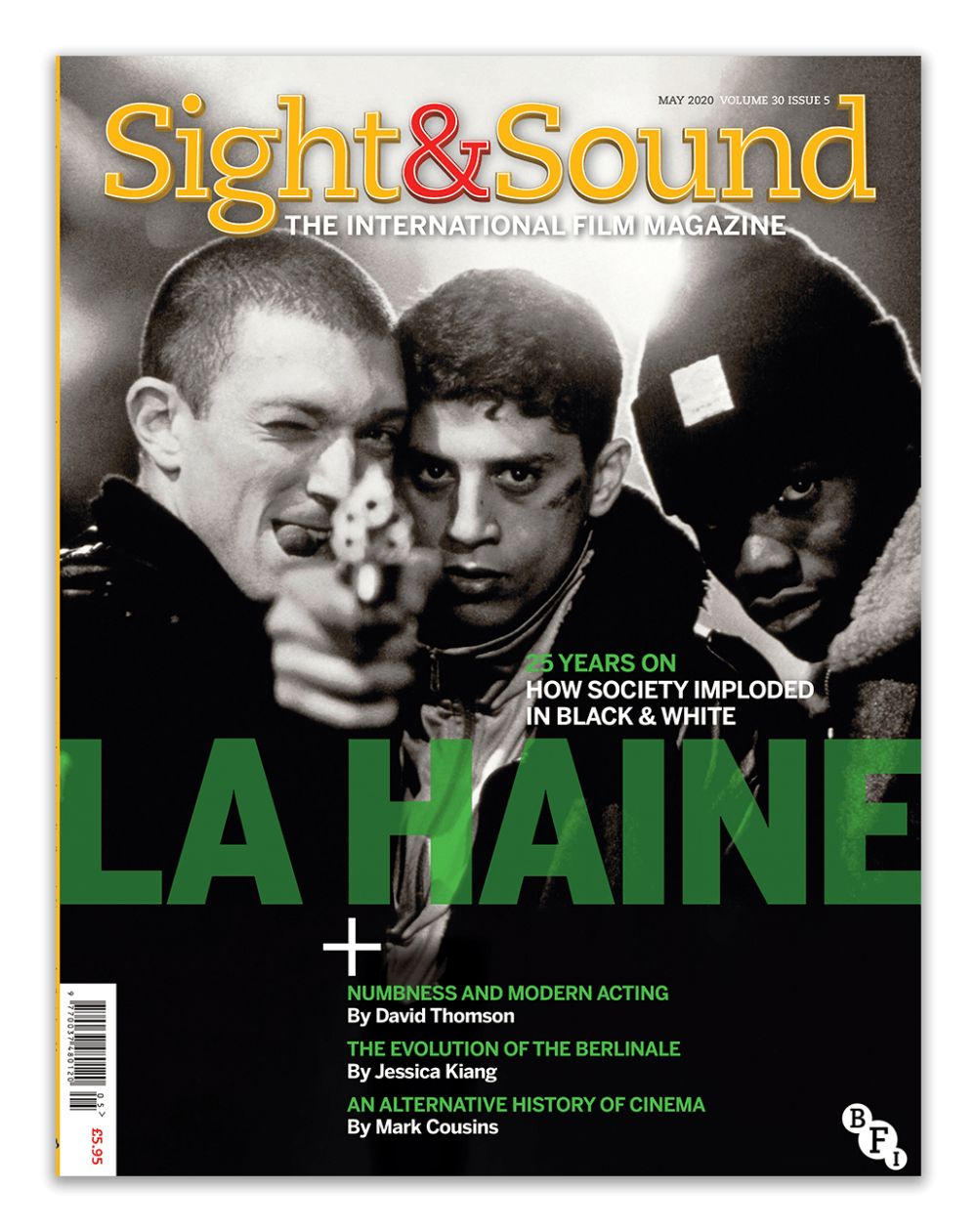 SIGHT AND SOUND magazine side cover  Vol 30 No 5  May 2020