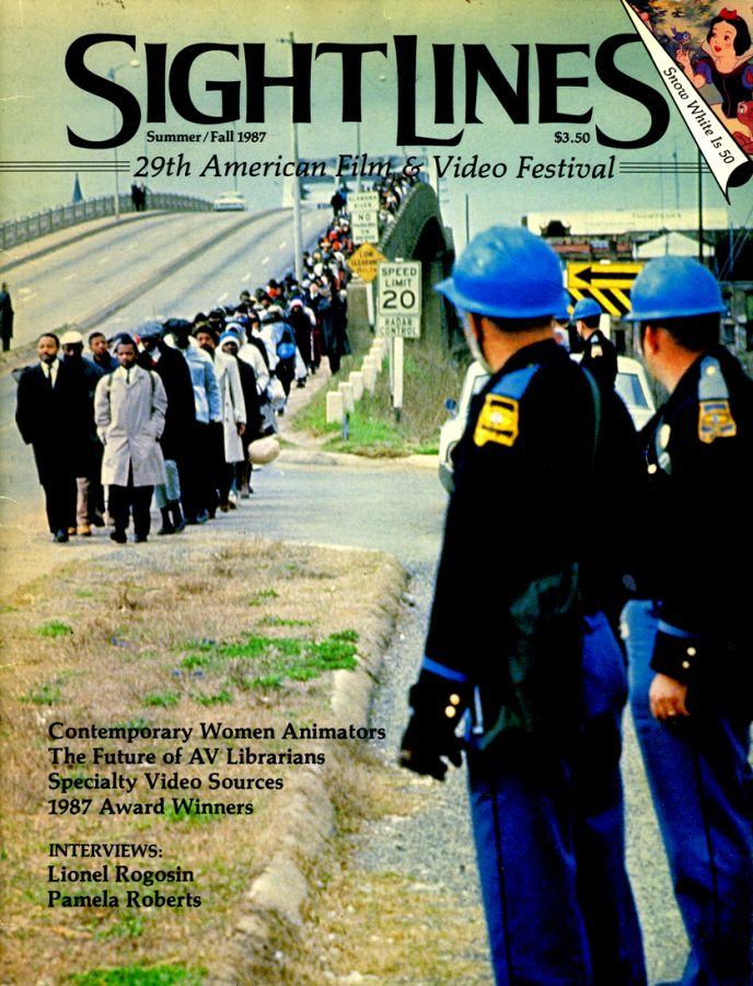 SIGHTLINES magazine side cover Summer-Fall 1987