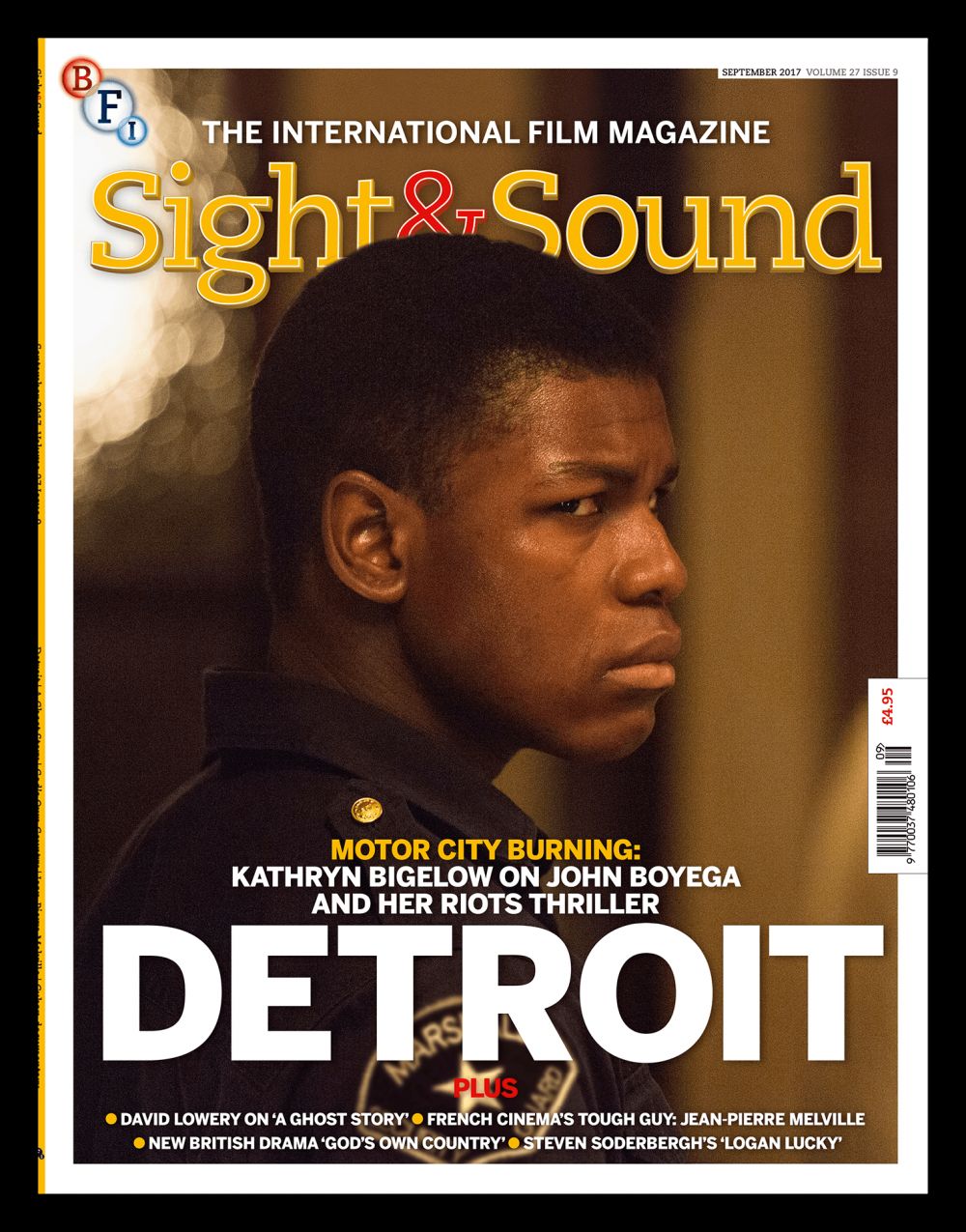 SIGHT AND SOUND magazine side cover  September 2017