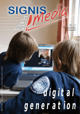 SIGNIS AND MEDIA magazine side cover Issue 1  2010