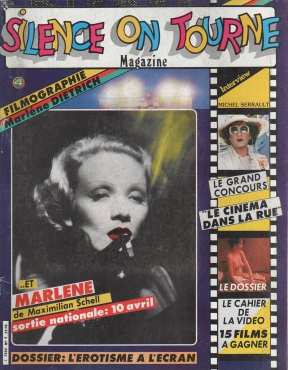SILENCE ON TOURNE magazine side cover Issue 4  1985