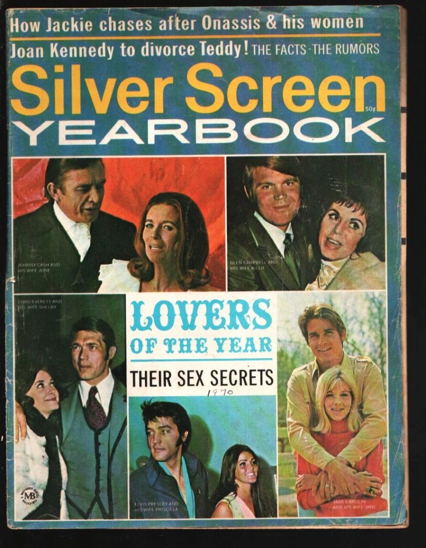 SILVER SCREEN magazine side cover  Yearbook  1970