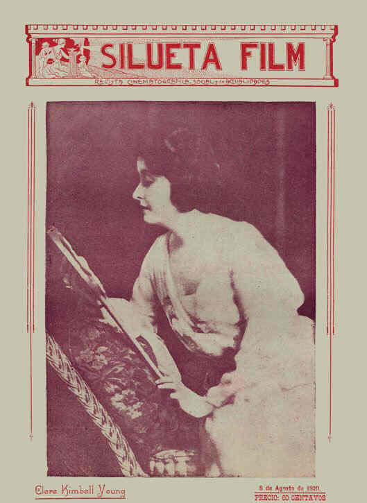 SILUETA FILM magazine side cover 8 August 1920