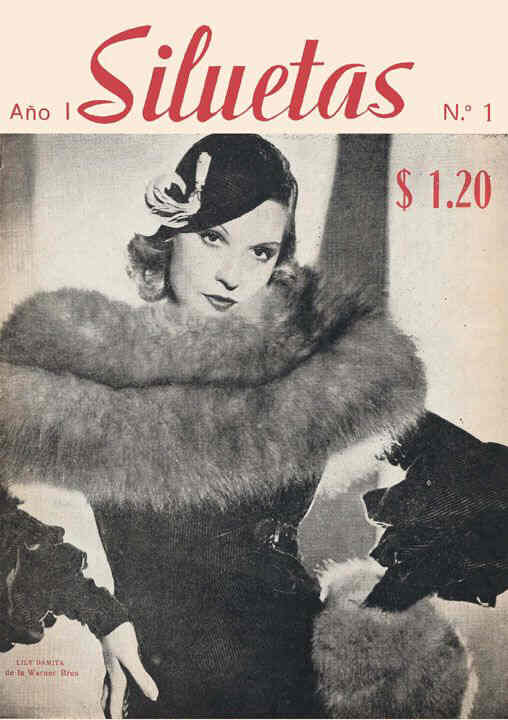 SILUETAS magazine side cover Issue 1  1933