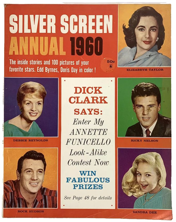 SILVER SCREEN magazine side cover  Annual  1960