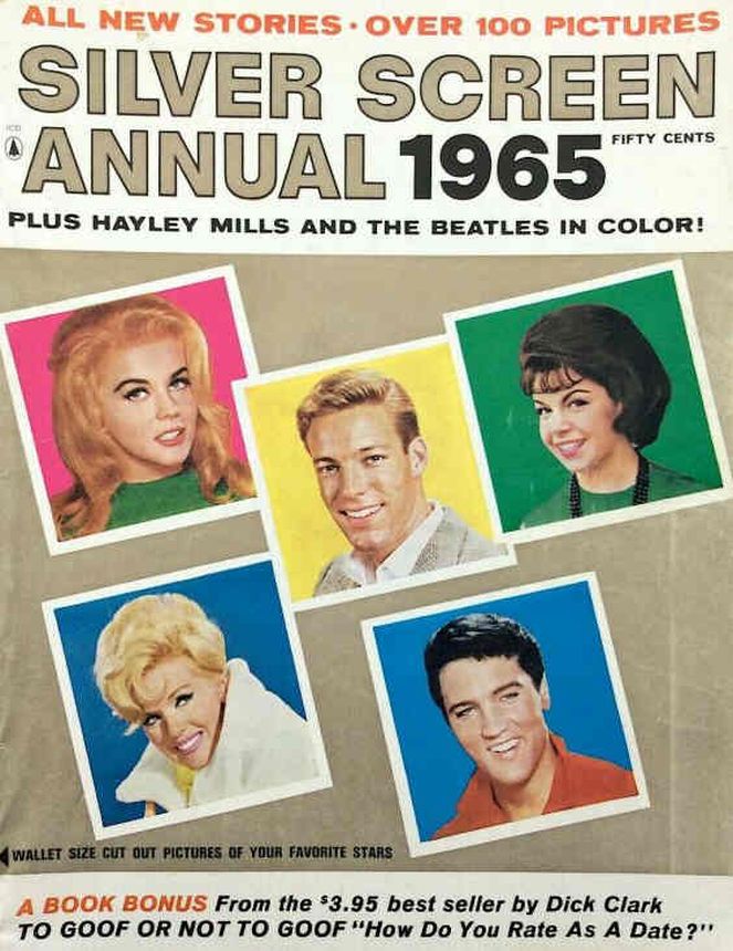 SILVER SCREEN magazine side cover  Annual  1965