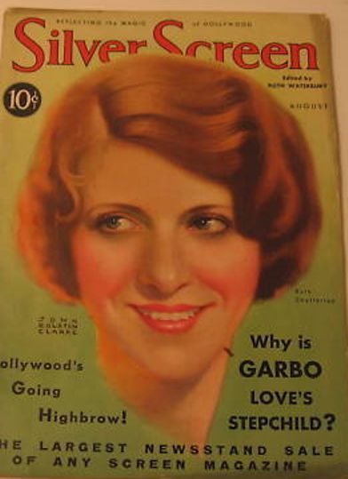 SILVER SCREEN magazine side cover August 1931