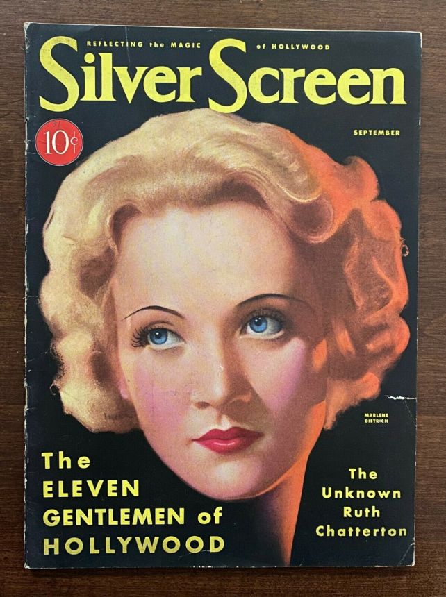 SILVER SCREEN magazine side cover September 1931