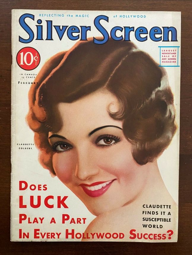 SILVER SCREEN magazine side cover February 1932