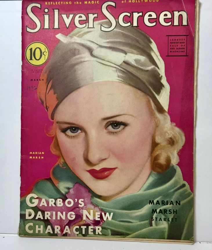 SILVER SCREEN magazine side cover March 1932