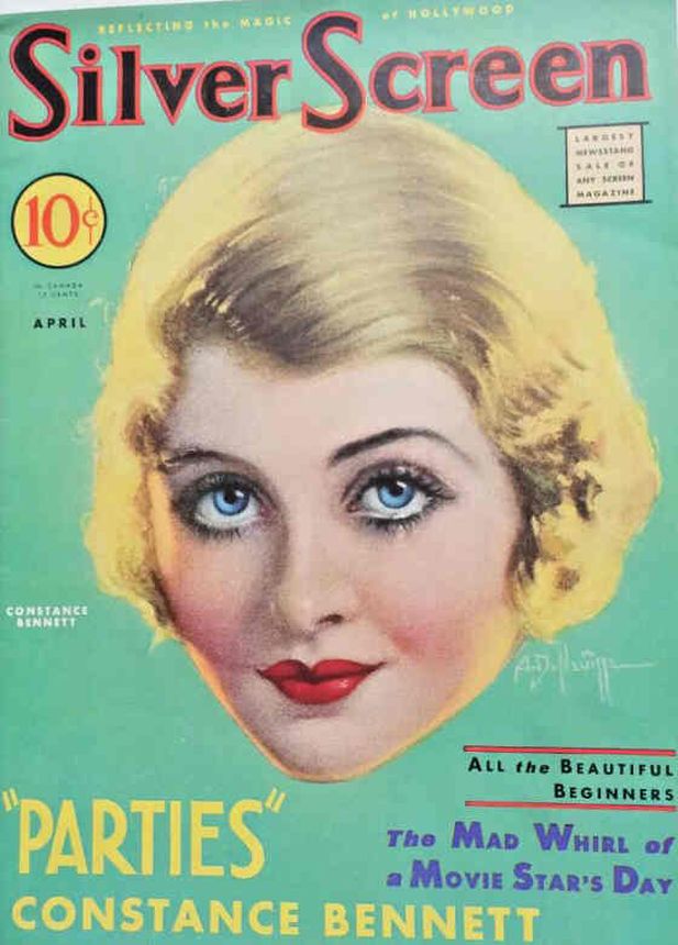 SILVER SCREEN magazine side cover April 1932
