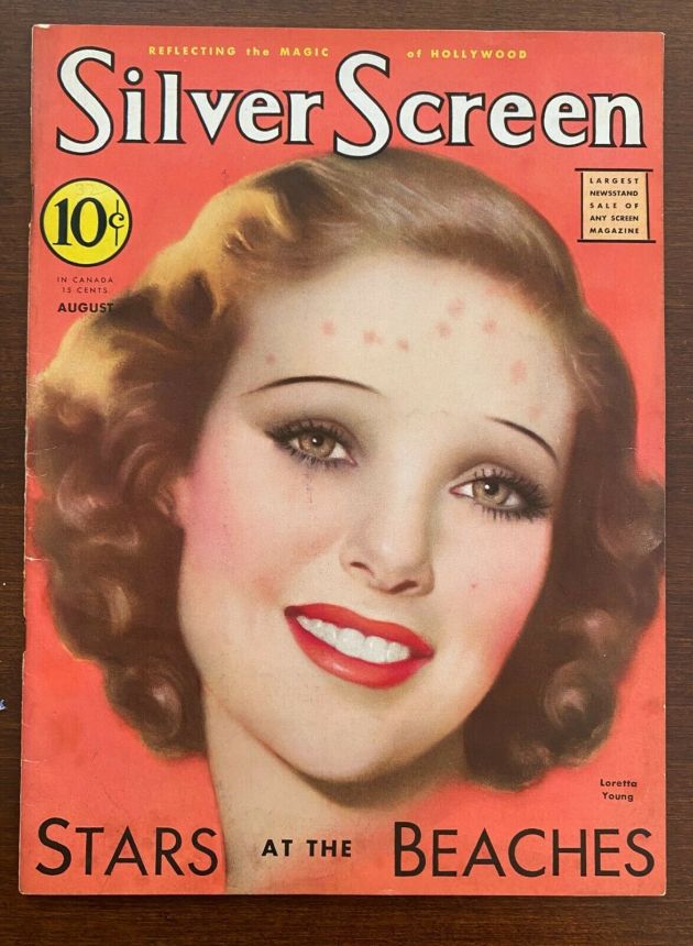 SILVER SCREEN magazine side cover August 1932