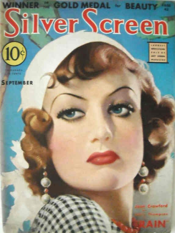 SILVER SCREEN magazine side cover September 1932