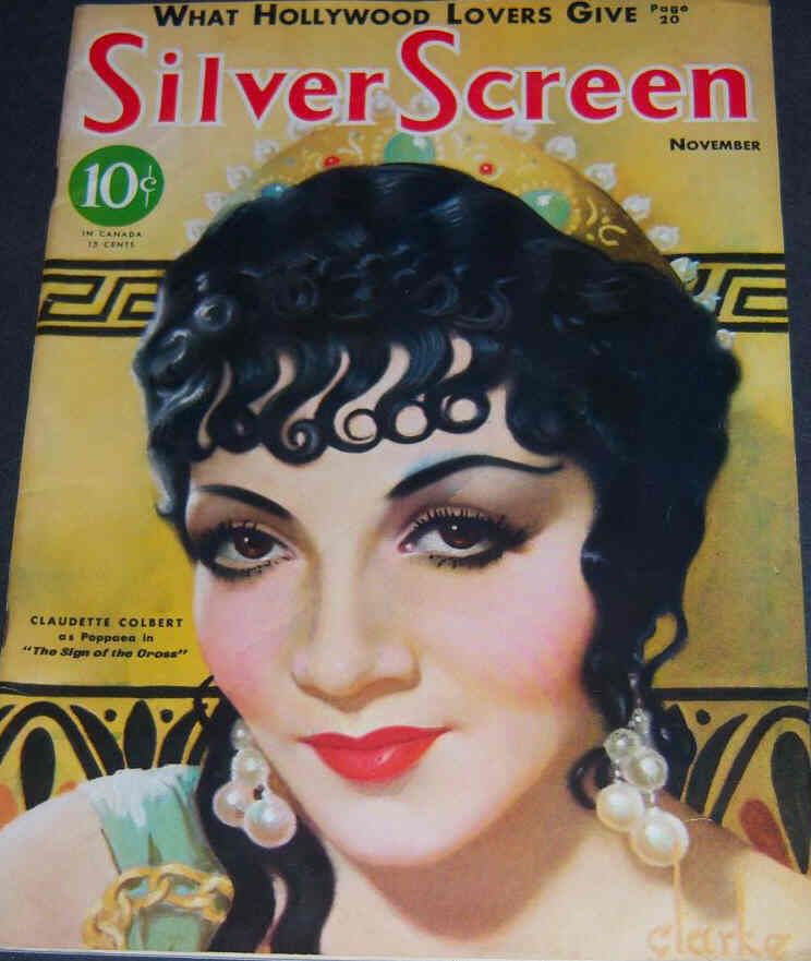 SILVER SCREEN magazine side cover November 1932