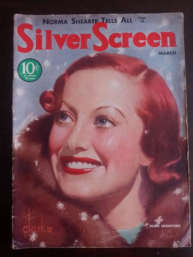 SILVER SCREEN magazine side cover March 1933