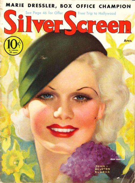 SILVER SCREEN magazine side cover April 1933