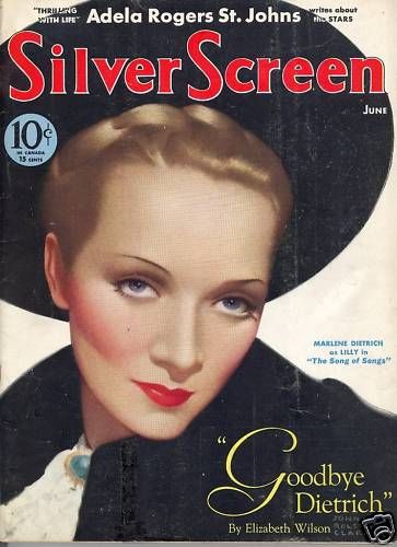 SILVER SCREEN magazine side cover June 1933