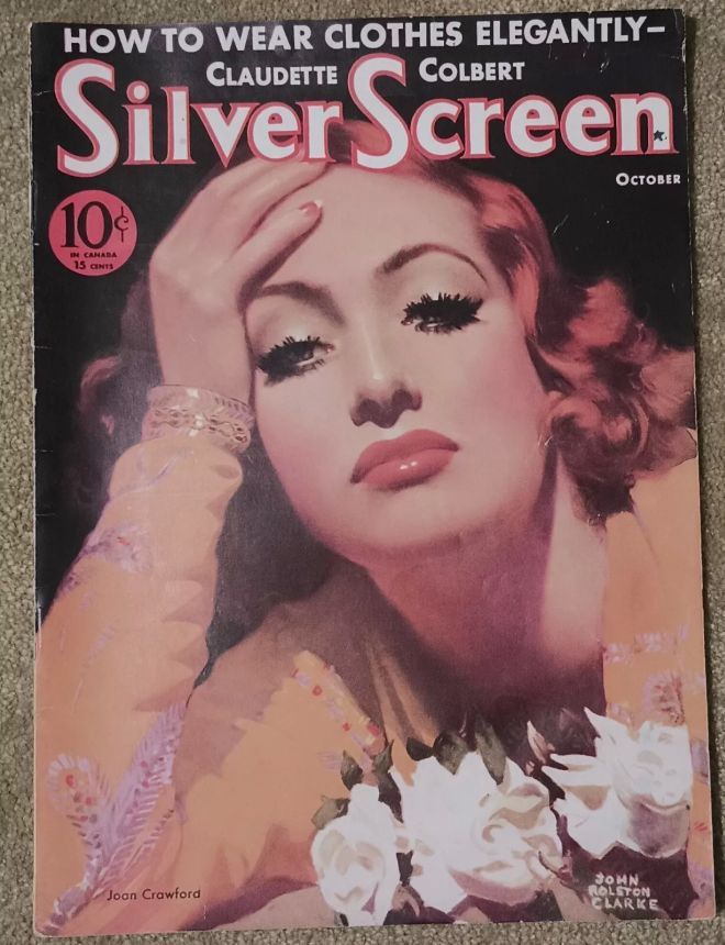 SILVER SCREEN magazine side cover October 1933