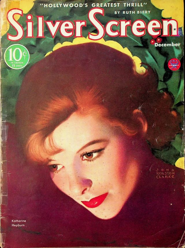 SILVER SCREEN magazine side cover December 1933