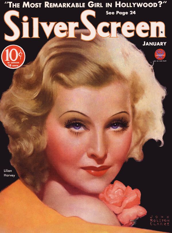 SILVER SCREEN magazine side cover January 1934