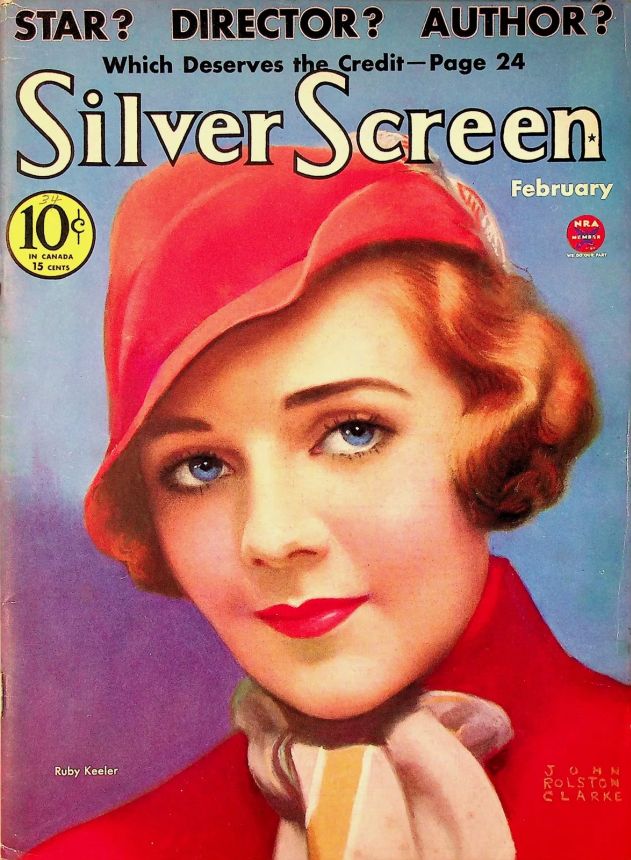SILVER SCREEN magazine side cover February 1934