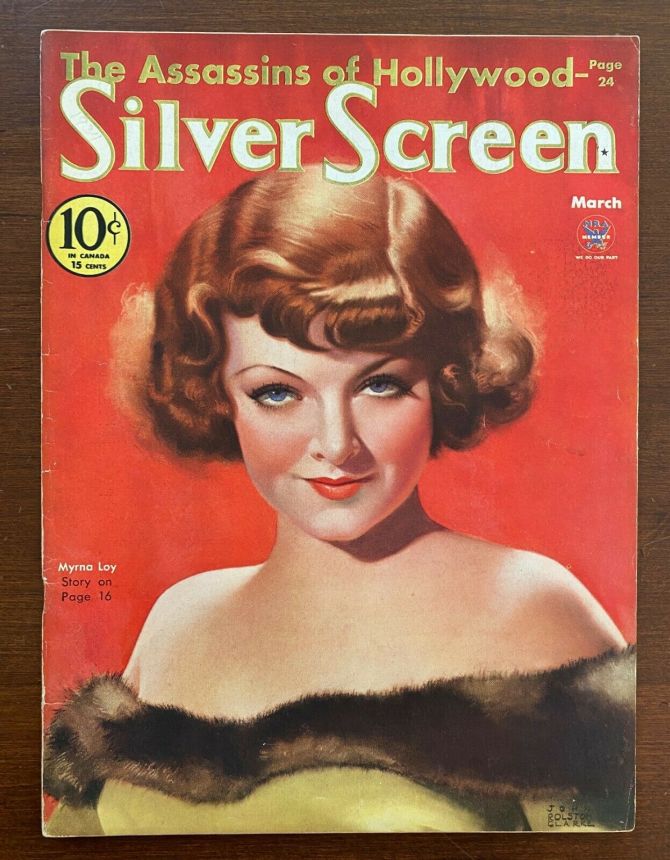 SILVER SCREEN magazine side cover March 1934