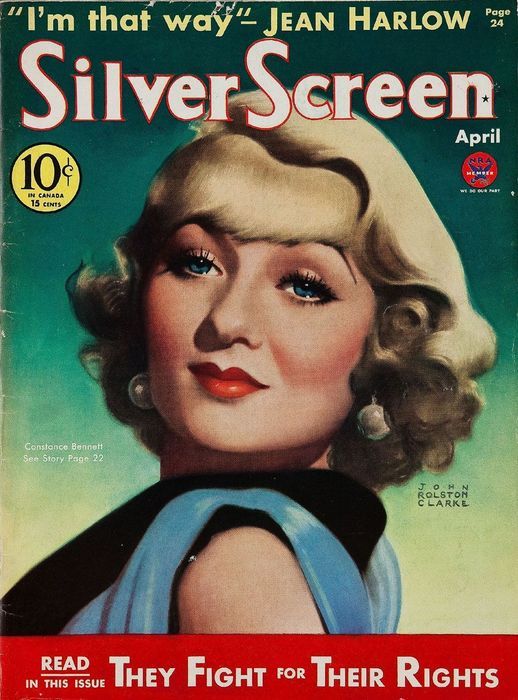 SILVER SCREEN magazine side cover April 1934