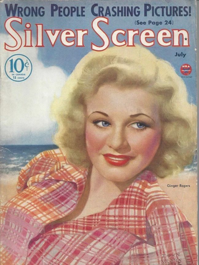 SILVER SCREEN magazine side cover July 1934