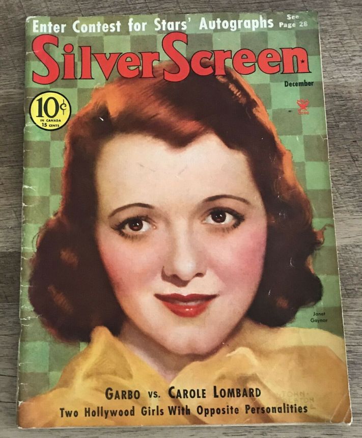 SILVER SCREEN magazine side cover December 1934