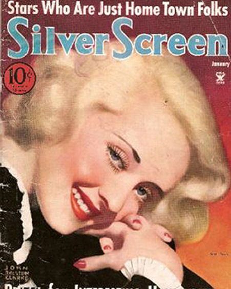 SILVER SCREEN magazine side cover January 1935